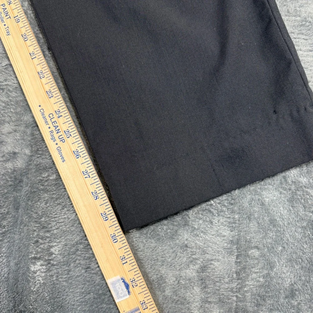 Stafford‎ Suit Pants Mens 44x32 Black 100% Wool Classic Fit Tailored Culture